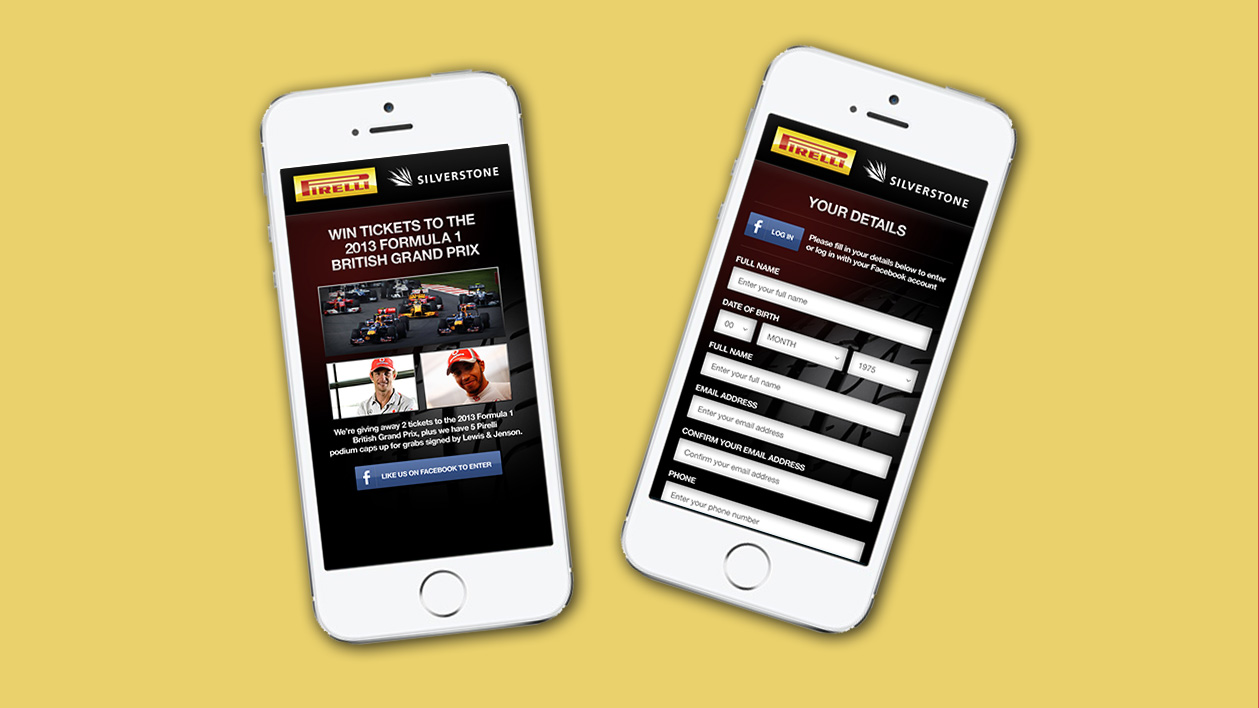 Pirelli mobile website
